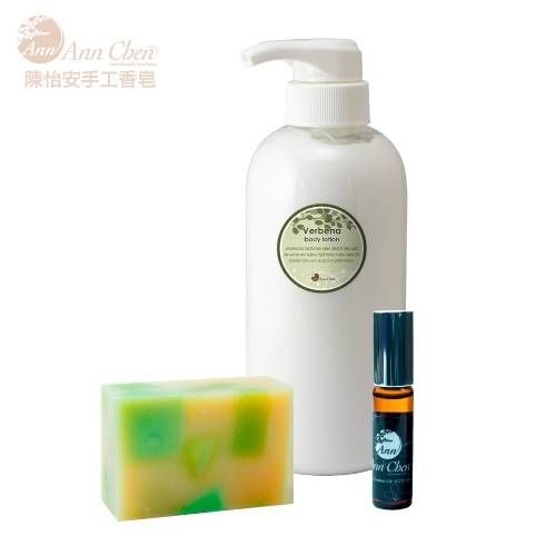 身體乳大+複方滾珠精油+舒緩馬鞭草皂